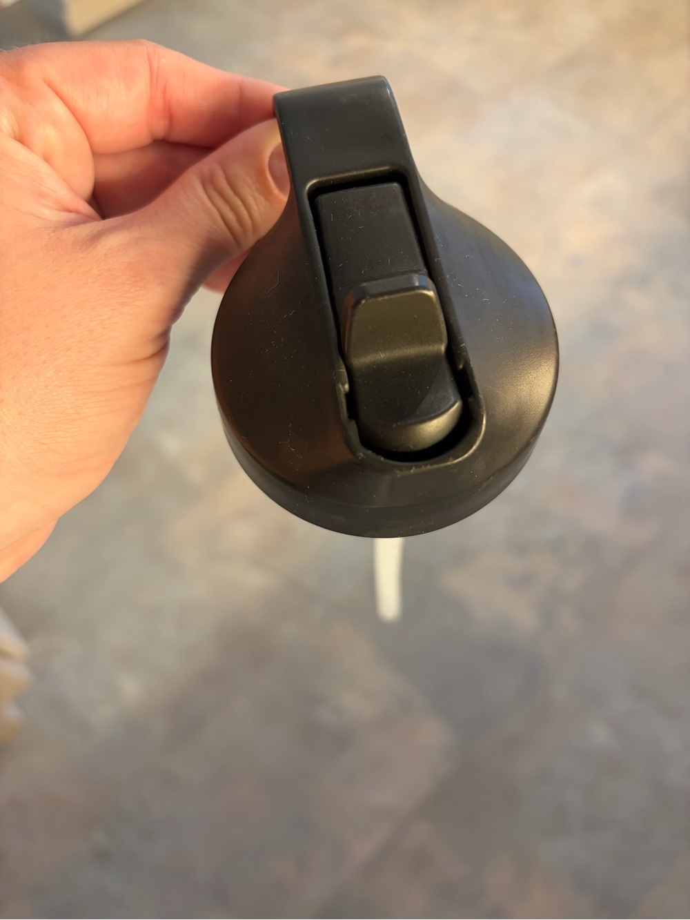 Black Hydro Flask Lid with Straw fits Wide Mouth Bottles